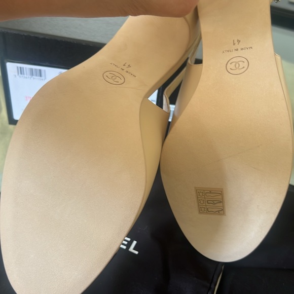 NEW Chanel Light Sling Heels 41 - Picture 7 of 7